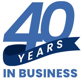 40 year in bussiness logo